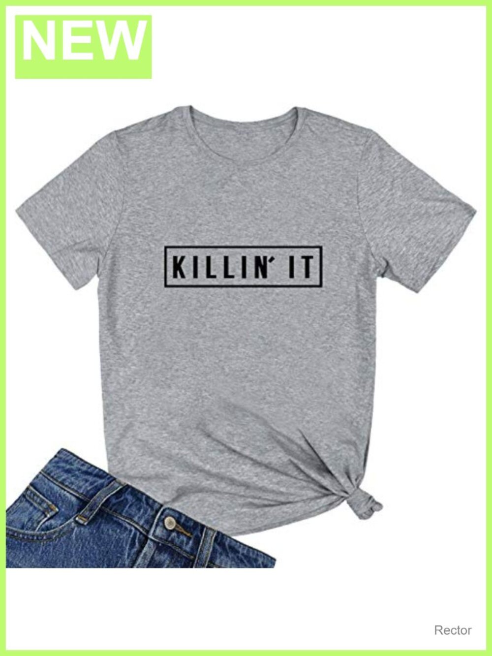 Women's Soft Stretchy Cotton Graphic Print Crew Neck T-Shirt Casual